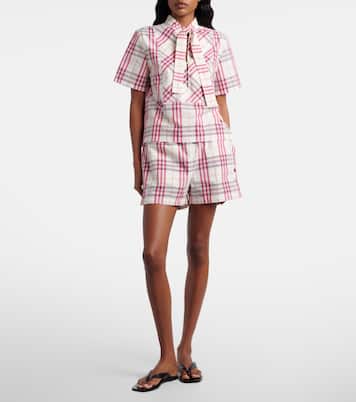 Blusa Olea in cotone Burberry Check | Burberry