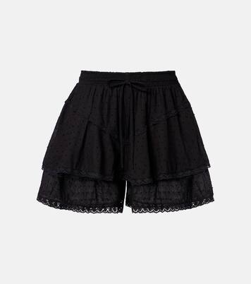 Shorts Thia de algodón con croché | Poupette St Barth