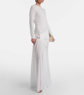 Stone Pin draped jersey gown | Christopher Esber