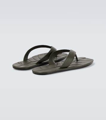 Leaf leather thong sandals | JW Anderson