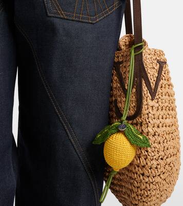 Charm para bolso Lemon de croché | JW Anderson