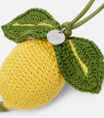 Charm para bolso Lemon de croché | JW Anderson