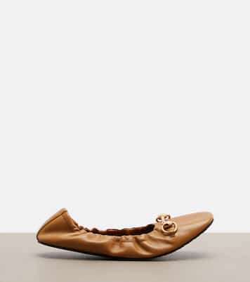 Prima Horsebit leather ballet flats | Gucci