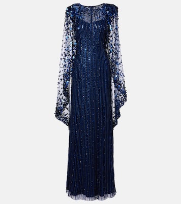 Caped embellished gown | Jenny Packham