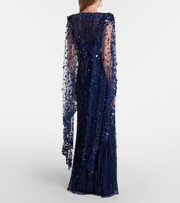 Caped embellished gown | Jenny Packham