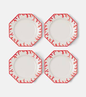Set of 4 ceramic dinner plates | Les-Ottomans