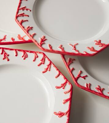 Set of 4 ceramic dinner plates | Les-Ottomans