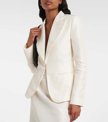 Silk faille blazer | Gucci