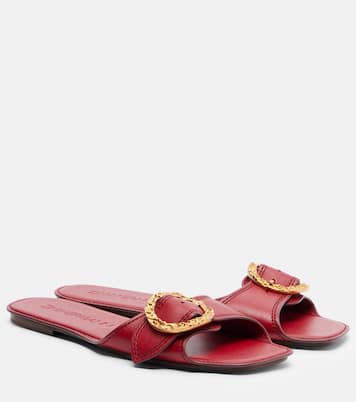 Solena leather slides | Zimmermann