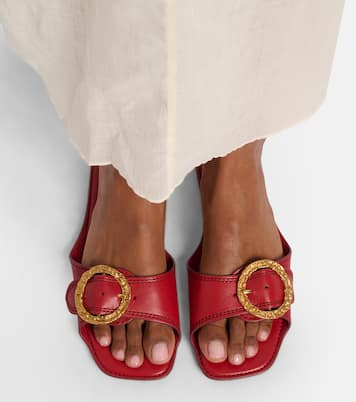 Solena leather slides | Zimmermann
