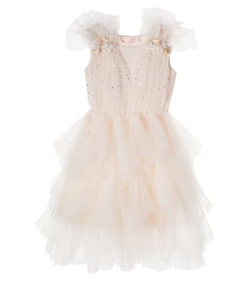 Vestido Etching de tul adornado con algodón | Tutu Du Monde