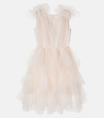 Vestido Etching de tul adornado con algodón | Tutu Du Monde