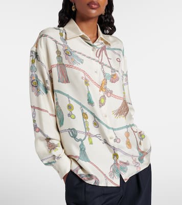 Printed silk twill shirt | Versace
