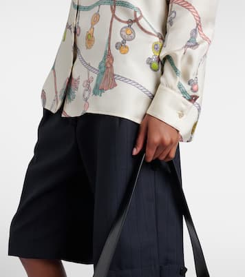 Printed silk twill shirt | Versace