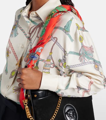 Printed silk twill shirt | Versace