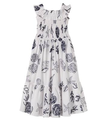 Suzanne printed ruffled cotton dress | Poupette St Barth Kids