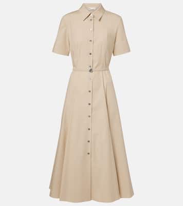 Abito chemisier in misto cotone con cintura | Tory Burch