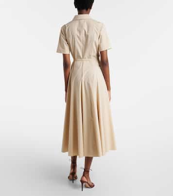 Abito chemisier in misto cotone con cintura | Tory Burch
