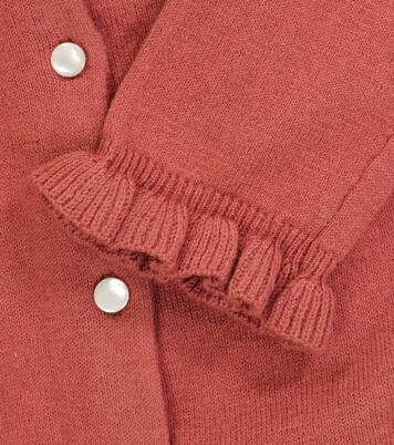 Ruffled cotton-blend cardigan | Tartine et Chocolat
