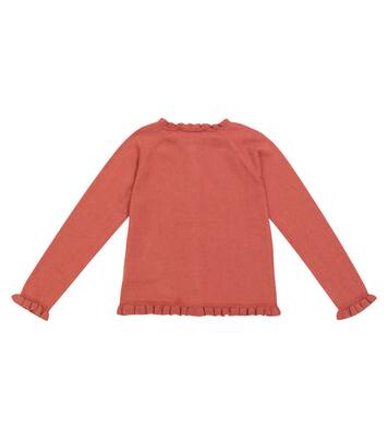Ruffled cotton-blend cardigan | Tartine et Chocolat