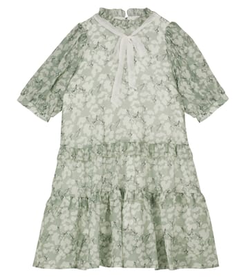 Robe à fleurs en coton et soie | Paade Mode