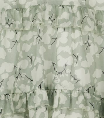 Robe à fleurs en coton et soie | Paade Mode