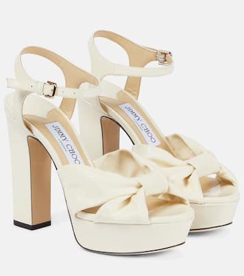 Heloise 120 patent leather platform sandals | Jimmy Choo