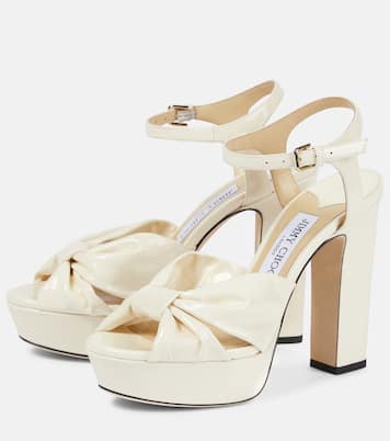 Heloise 120 patent leather platform sandals | Jimmy Choo