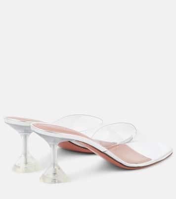 Pantoletten Lupita mit Lackleder | Amina Muaddi