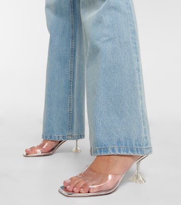 Pantoletten Lupita mit Lackleder | Amina Muaddi