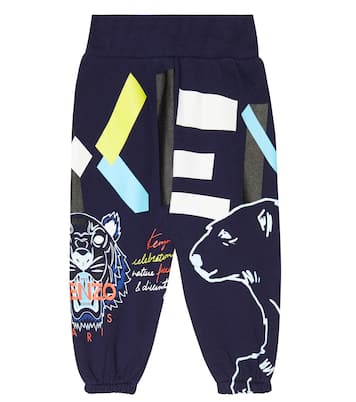Baby logo cotton jersey sweatpants | Kenzo Kids