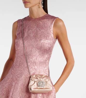 RV Bouquet Micro draped clutch | Roger Vivier