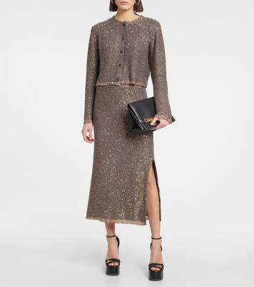 Dione sequin-embellished midi skirt | Altuzarra
