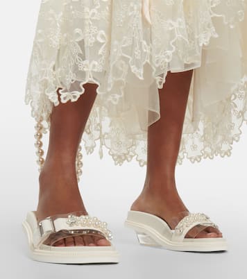 Verzierte Pantoletten aus Leder | Simone Rocha