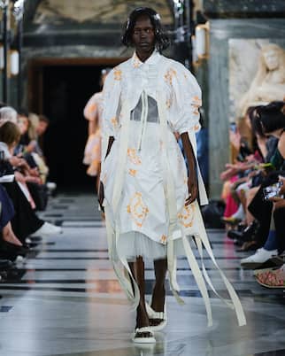 Verzierte Pantoletten aus Leder | Simone Rocha