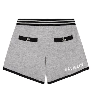 Logo wool shorts | Balmain Kids