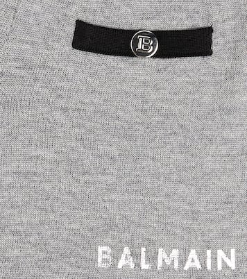 Logo wool shorts | Balmain Kids