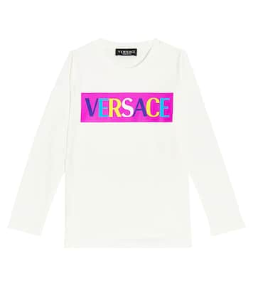 Printed cotton jersey T-shirt | Versace Kids