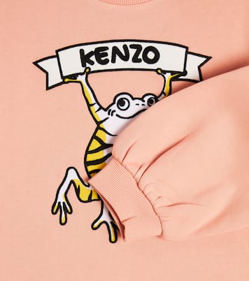 Embroidered cotton-blend sweatshirt | Kenzo Kids