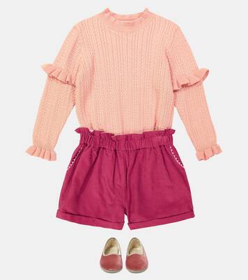 Jevo cable-knit cotton sweater | Louise Misha