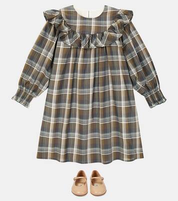 Emma checked cotton dress | C'era Una Volta