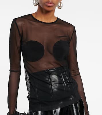 Top aus Mesh | Norma Kamali