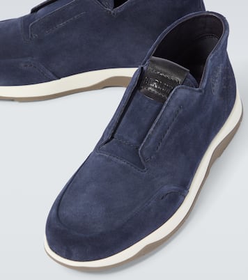 Échappée Scritto suede slip-on sneakers | Berluti