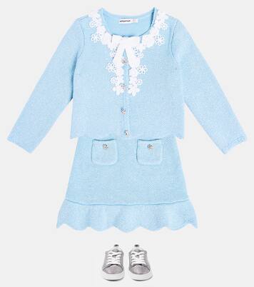 Verzierter Cardigan mit Spitze | Self-Portrait Kids