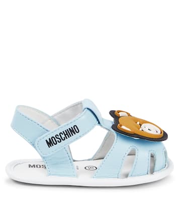Baby Teddy Bear leather sandals  | Moschino Kids