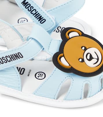 Baby Teddy Bear leather sandals  | Moschino Kids