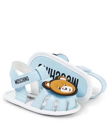Baby Teddy Bear leather sandals  | Moschino Kids
