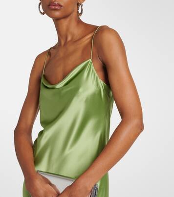 Shiny Statement silk charmeuse maxi dress | Dorothee Schumacher