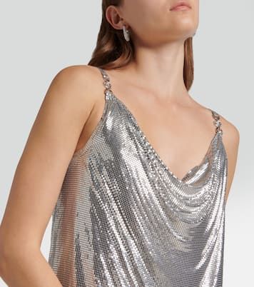 فستان قصير معدني  | Versace