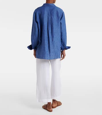 Lola linen wide-leg pants | Velvet